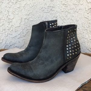 Liberty Black Boots LB71236 Distressed Leather 10